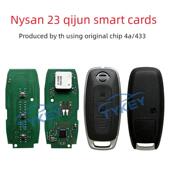 奇骏2键遥控器钥匙 适用于尼桑23款 奇骏智能卡 4A芯片433频率