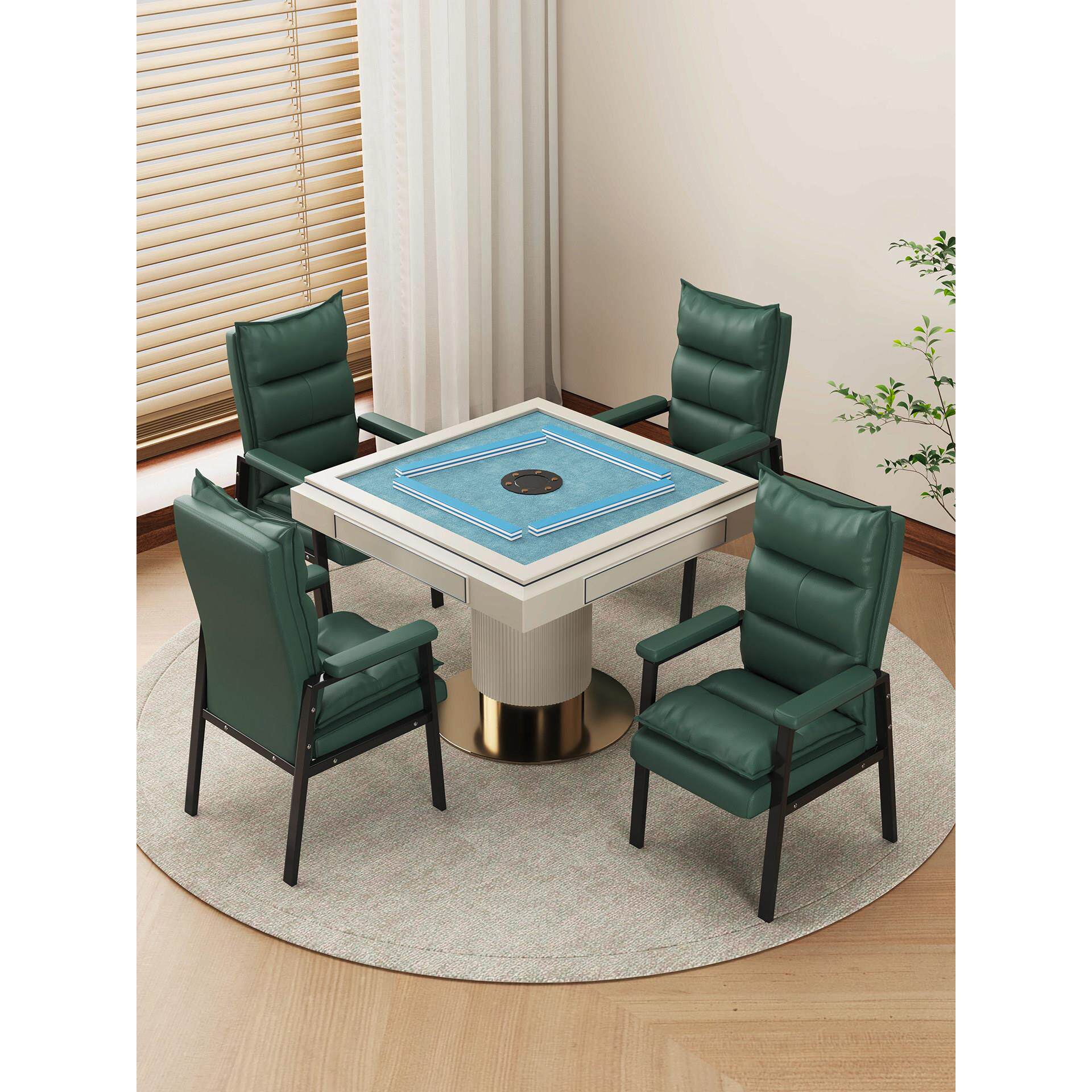 棋牌室专用麻将椅，坚固耐用的欧式公寓阳台麻将机椅，久坐不倦