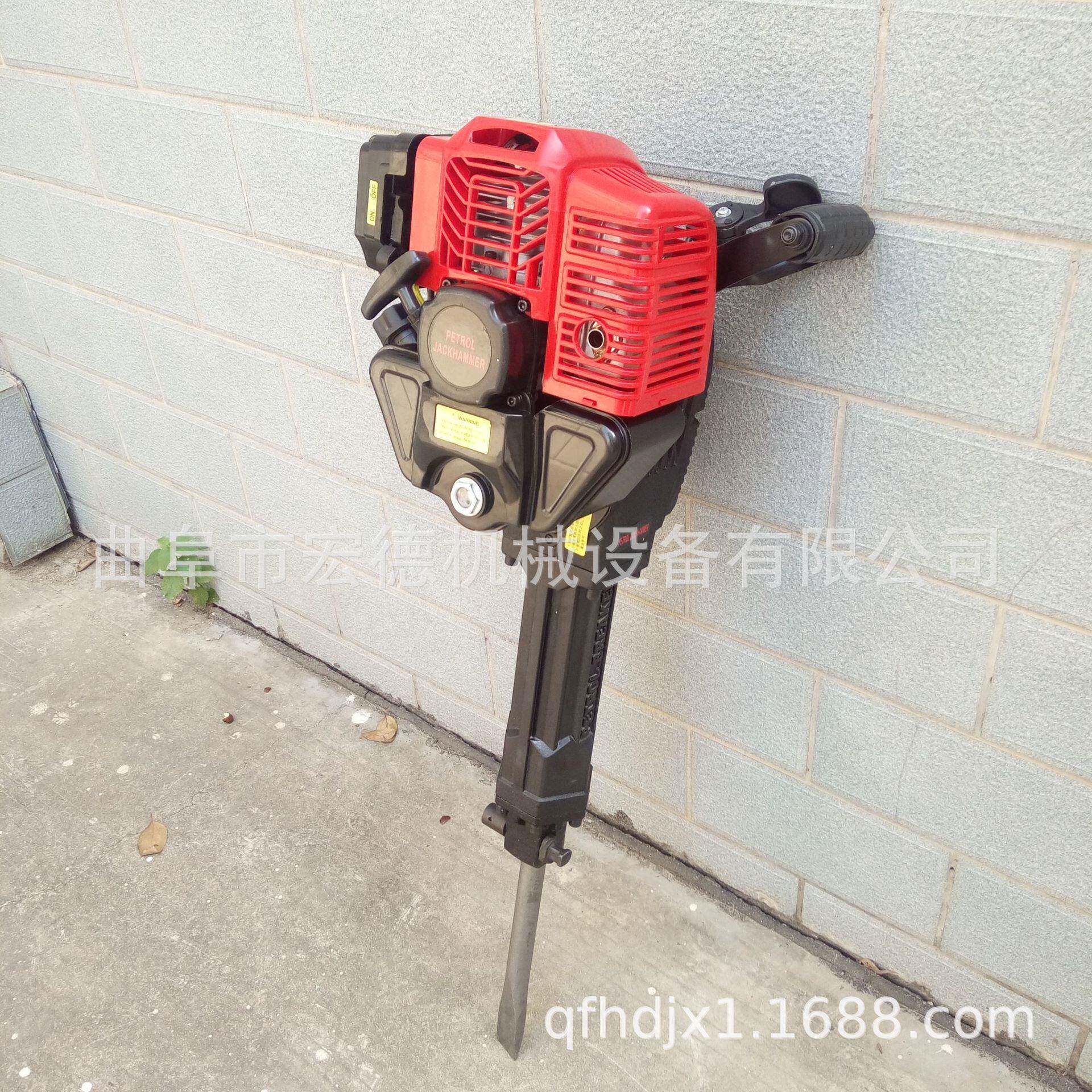 手提式汽油冲击夯 便携式混凝土破碎锤 四冲程多功能汽油镐
