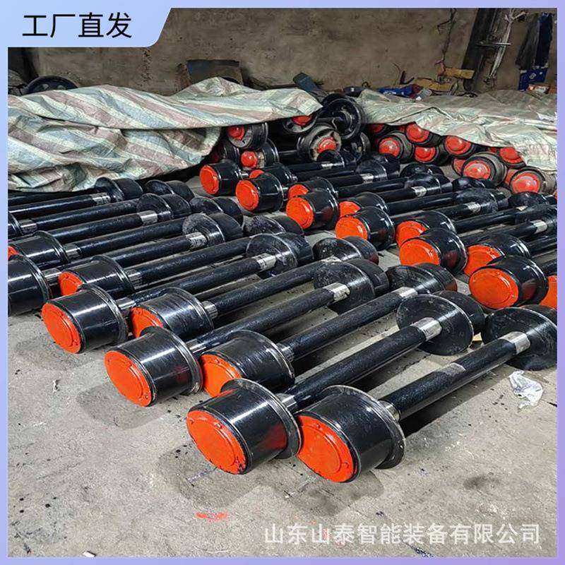 固定式矿车轮对安装简单350实心矿车轮对厂家直供矿用矿车轮对