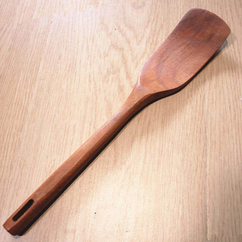 柚木锅铲长柄厨房不粘锅专用木铲子日式家用实木质炒菜铲煎铲