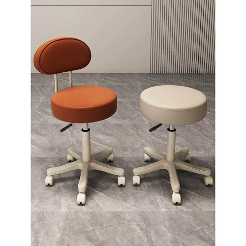 美容院理发店专用凳子美发美甲化妆师大工凳滑轮家用椅子梳妆转椅