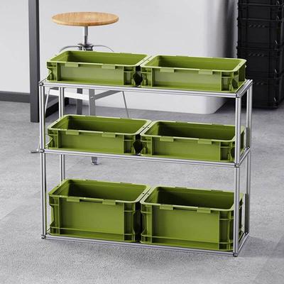 Epeiushome工业风铝合金置物架多层桌面整理架金属收纳层架带收纳