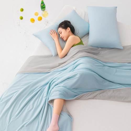 A类抗菌冰淇淋夏凉被夏季凉感空调被双人冰丝夏被薄被芯子冷气被