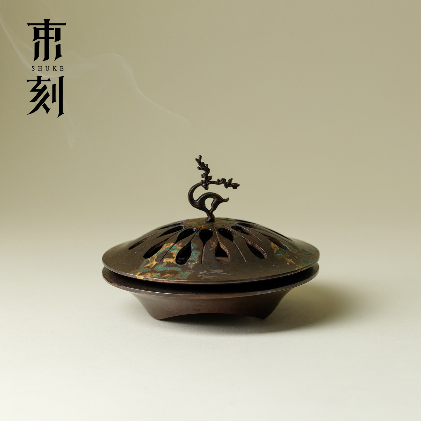 束刻吉祥鹿盘香炉茶室禅意盘香檀香沉香熏香炉复古做旧香道焚香炉,餐饮具,茶道/香炉,淘宝优惠券,粉丝福利购,淘宝优惠卷