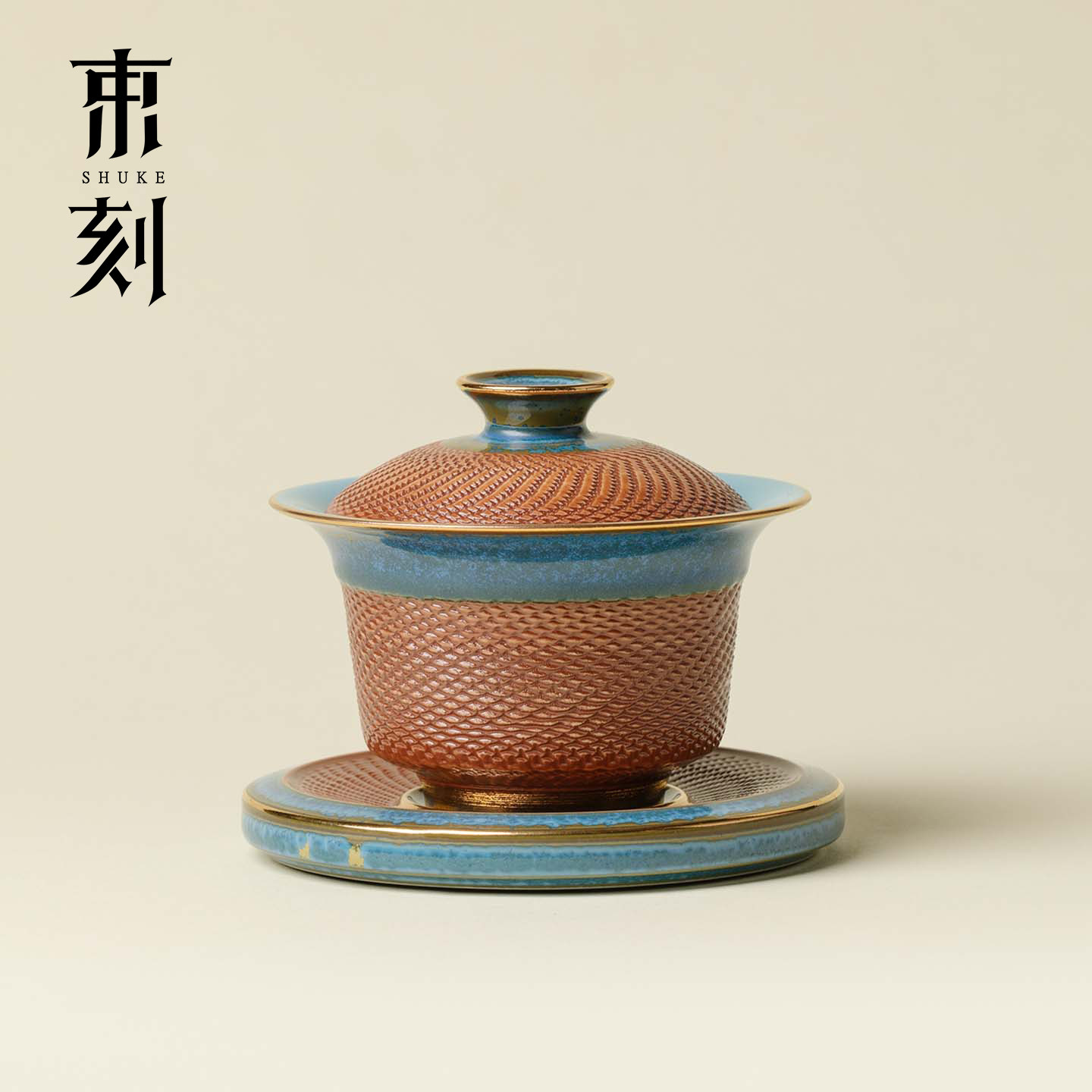 束刻非遗钧御官窑跳刀三才盖碗高档窑变功夫茶具敬茶碗家用泡茶碗