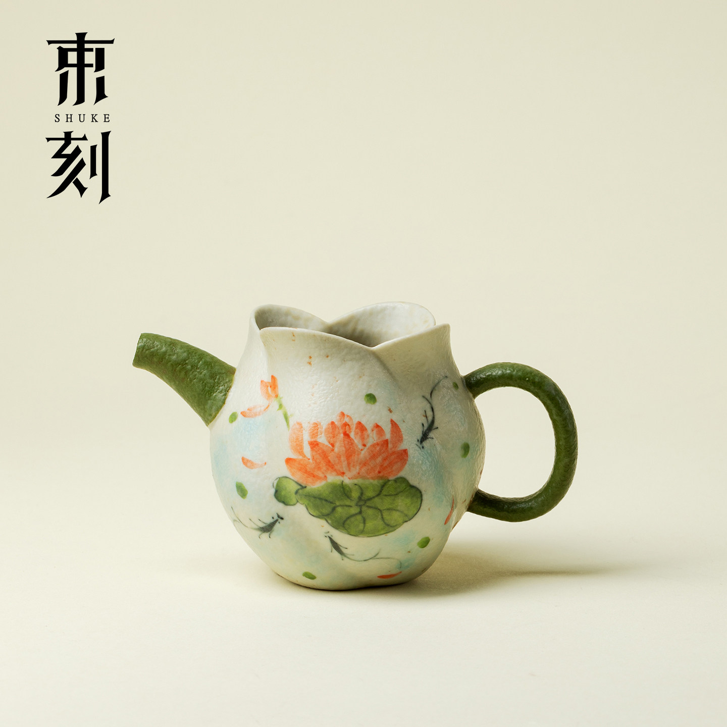 束刻火石红手绘荷鱼公道杯带过滤球孔功夫茶具家用茶海分茶器公杯,餐饮具,公道杯,淘宝优惠券,粉丝福利购,淘宝优惠卷