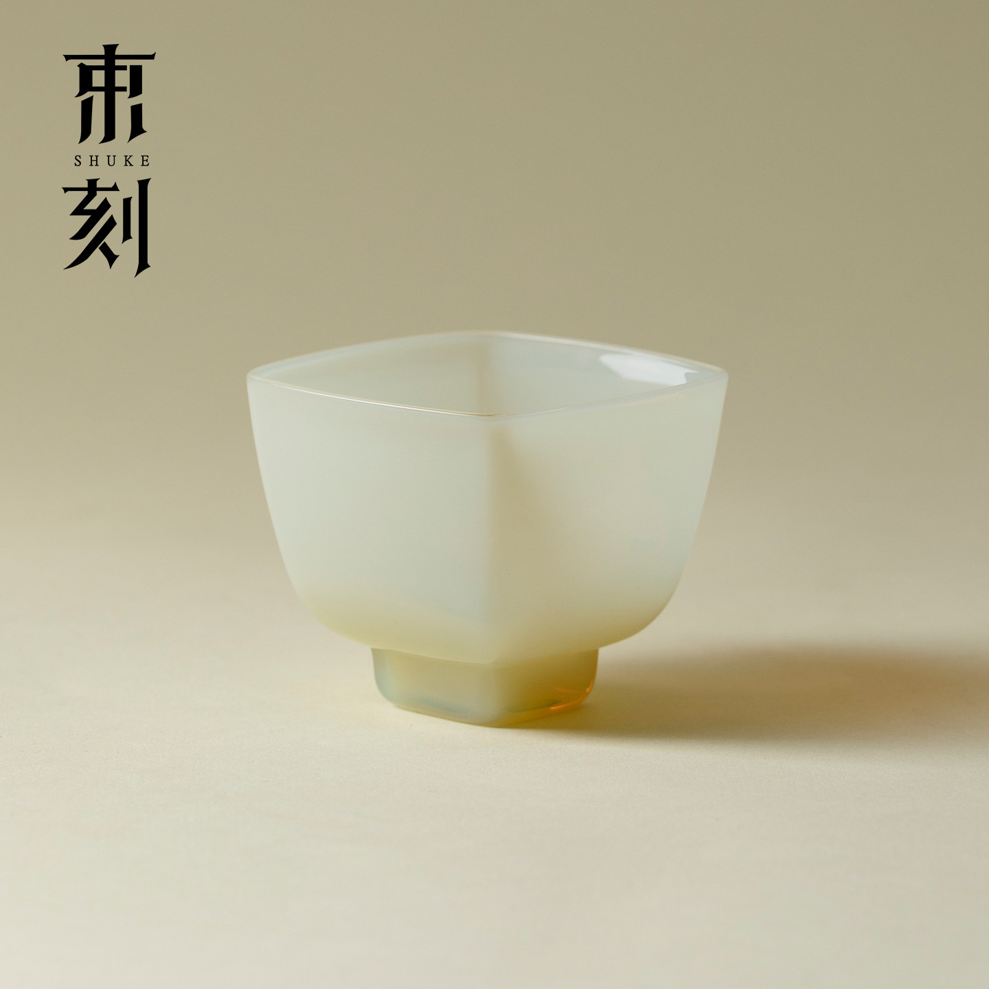 束刻冰玉玻璃四方茶杯喝茶品茗杯耐热高硼硅泡茶杯闻香杯客杯单杯图片