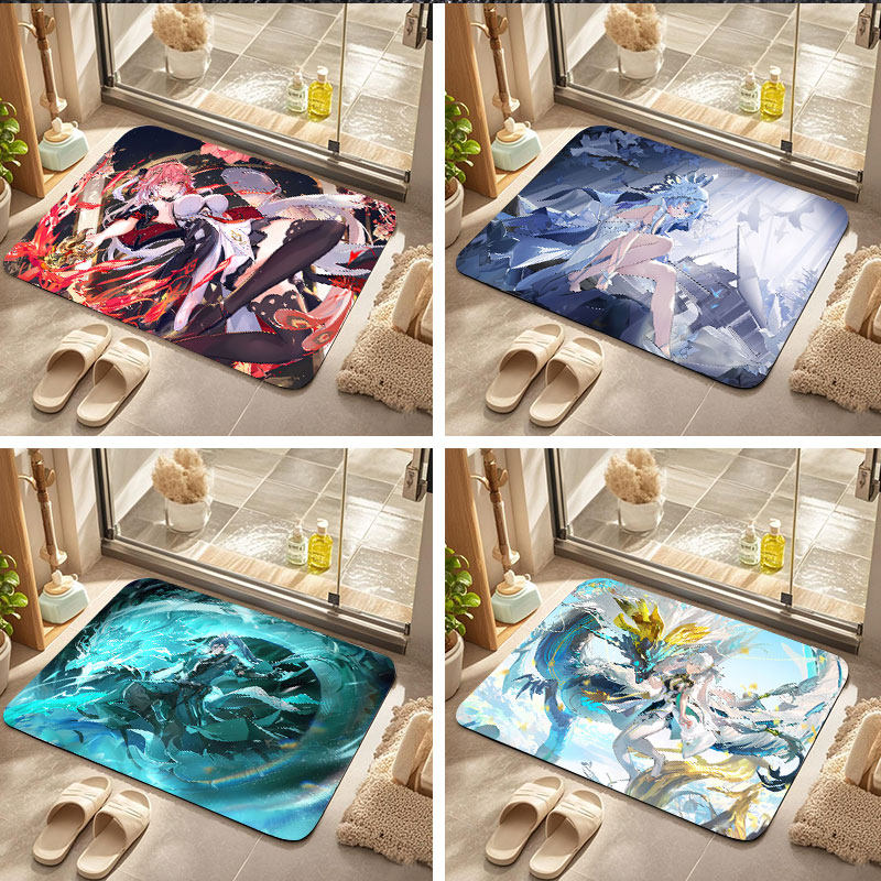鸣潮地垫桃祈忌炎守墓人硅藻泥浴室吸水防滑垫卫生间家用厕所脚垫,个性定制/设计服务/DIY,地毯/地垫定制,淘宝优惠券,粉丝福利购,淘宝优惠卷