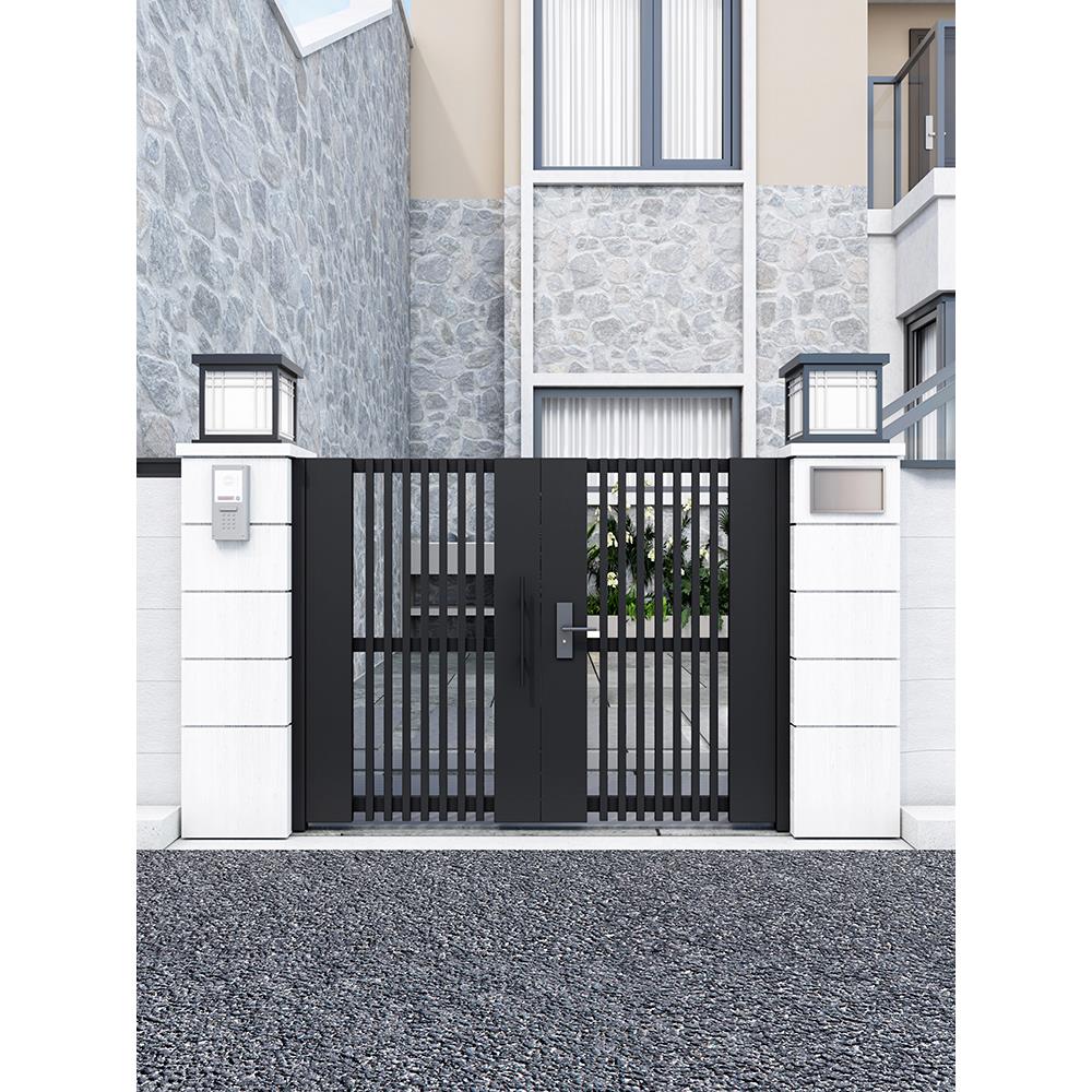 农村自建房大门纯铝合金庭院大门别墅大门户外电动推拉门花园铁门