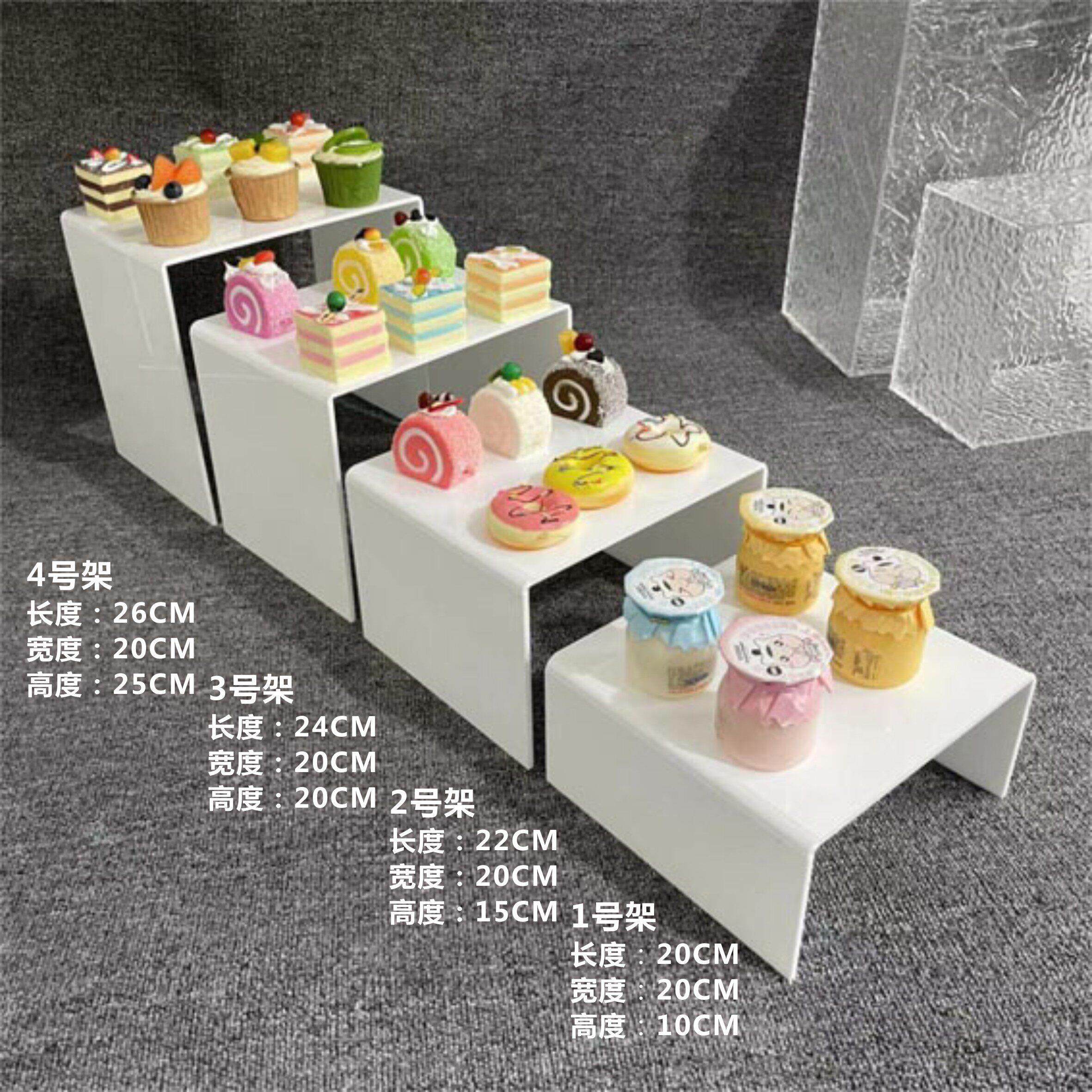 压克力点心架甜品台白色展示架寿司盘宴会糕点架冷餐茶歇摆台黑色