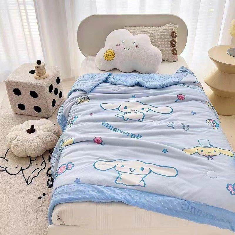 A类母婴级可爱卡通凉感丝滑空调被夏凉被夏季儿童夏被亲肤豆豆被