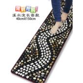 天然雨花石鹅卵石足按摩垫足按摩器足按摩步行地毯足垫碎石路穴位