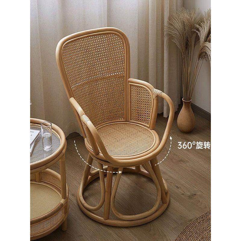 壹树复古藤椅内外真藤单人休闲靠背椅家用客厅阳台懒人椅卧室椅子,住宅家具,阳台椅,淘宝优惠券,粉丝福利购,淘宝优惠卷
