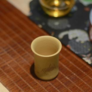 宜兴紫砂主人杯品茗杯闻香杯全纯手工刻绘蟋蟀小容量茶杯子原矿