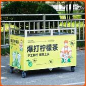 夜市推车摆摊可折叠折叠小推车路边摊带轮移动小吃网红地摊促销