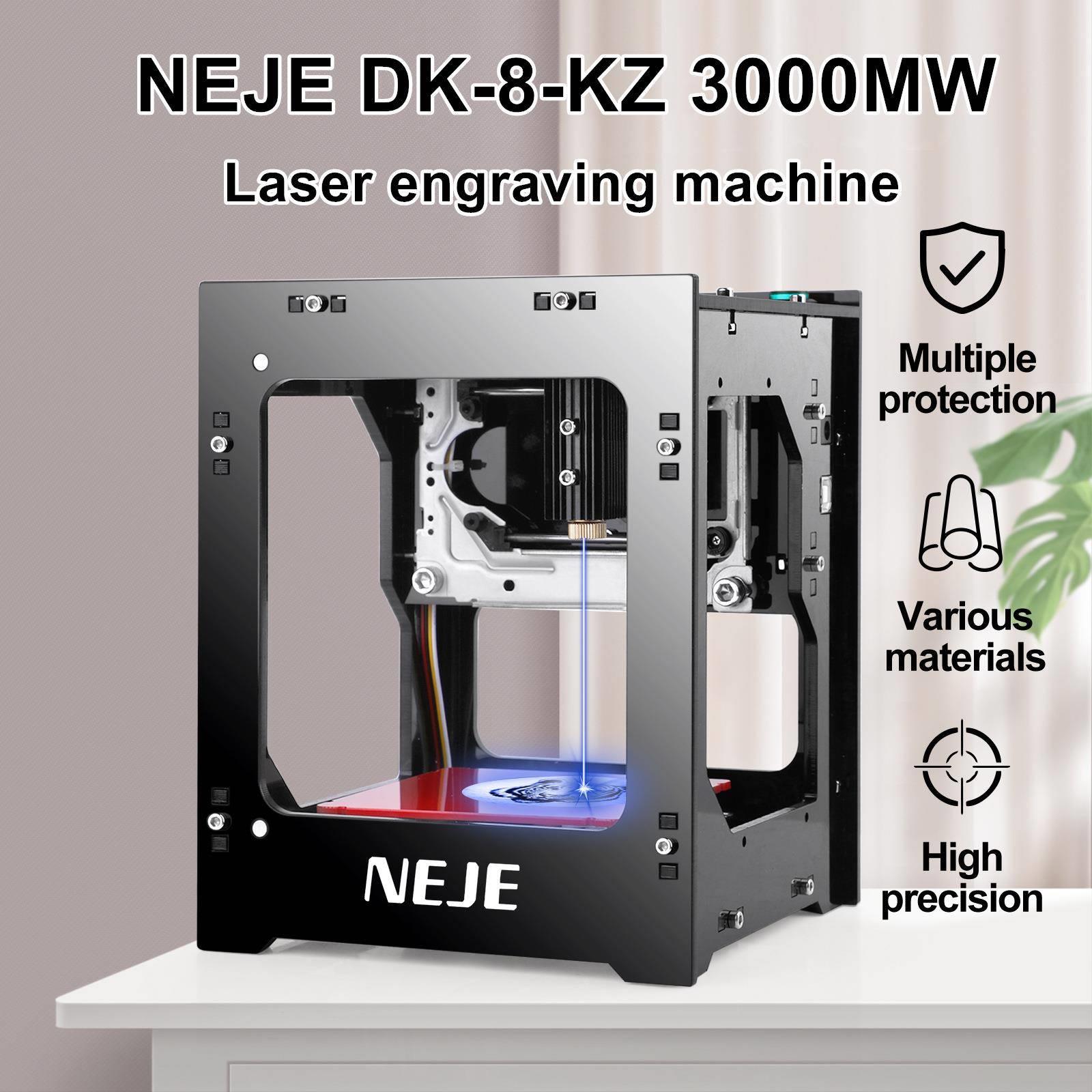 NEJE DK-8-KZ 3000mw 微型激光雕刻机小型便携式打标机迷你刻字