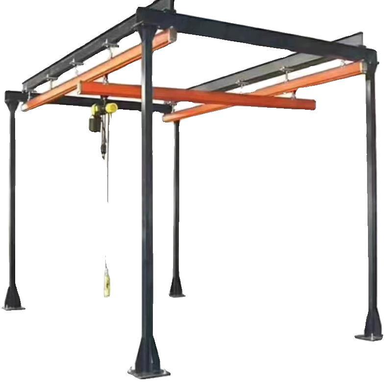 KBK柔性吊框架轻型组合吊机钢轨1吨2吨车间滑车悬挂式轨道起重机