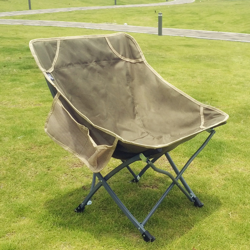 秋野驴超轻便携式户外折叠月亮躺椅钓鱼休闲靠背露营烧烤桌椅板凳