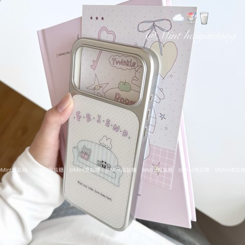 原创「沙发小窝」韩系ins简约软壳电镀银框苹果手机壳17pm磨砂