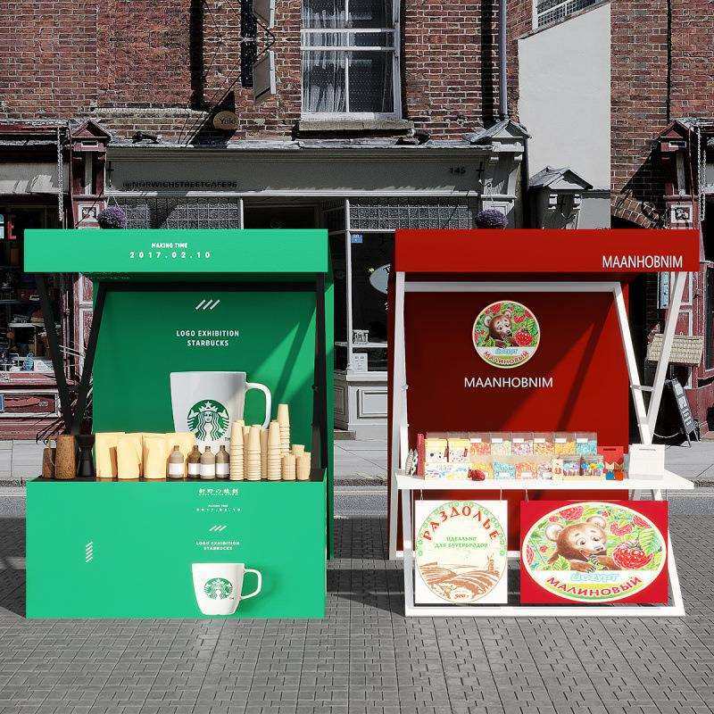 网红集市美食街小吃摊位架夜市可移动摊位架户外景区代行活动摊架