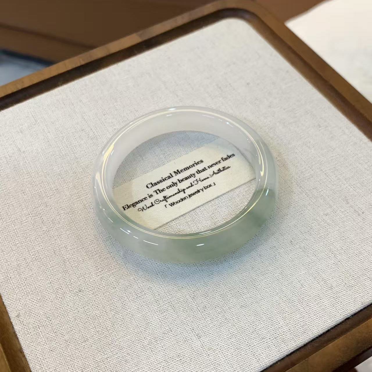 玉长情【百花系列】翡翠玉手镯子