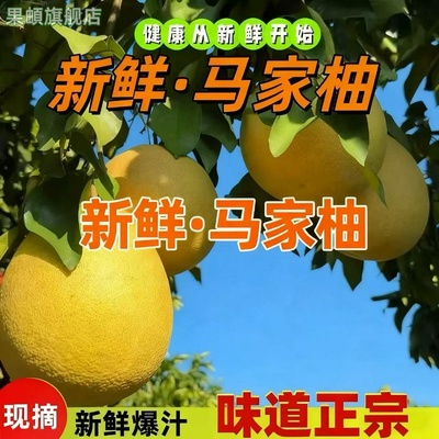 新鲜马家柚红心柚子红肉蜜柚当季孕妇新鲜柚子应季水果批发
