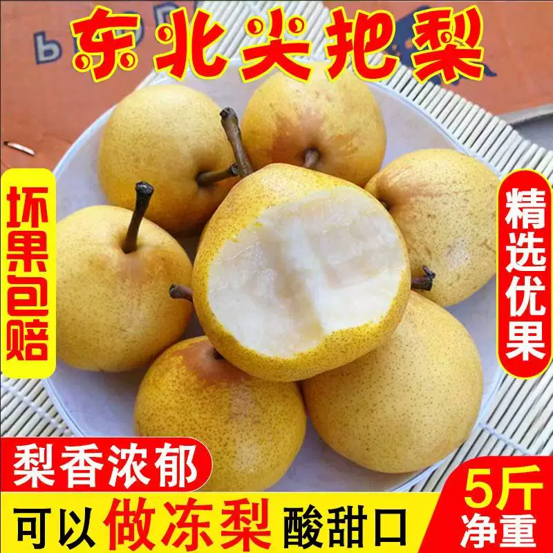 顺丰现货（新式）尖把梨东北特产秋子梨软梨酸梨冻梨