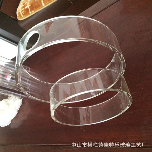【厂家直售】大h直径250 圆环玻璃灯罩 高硼硅3.3 承受高温玻璃