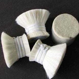 销售出口品质50mm白y山羊毛 干净无味 二次水洗