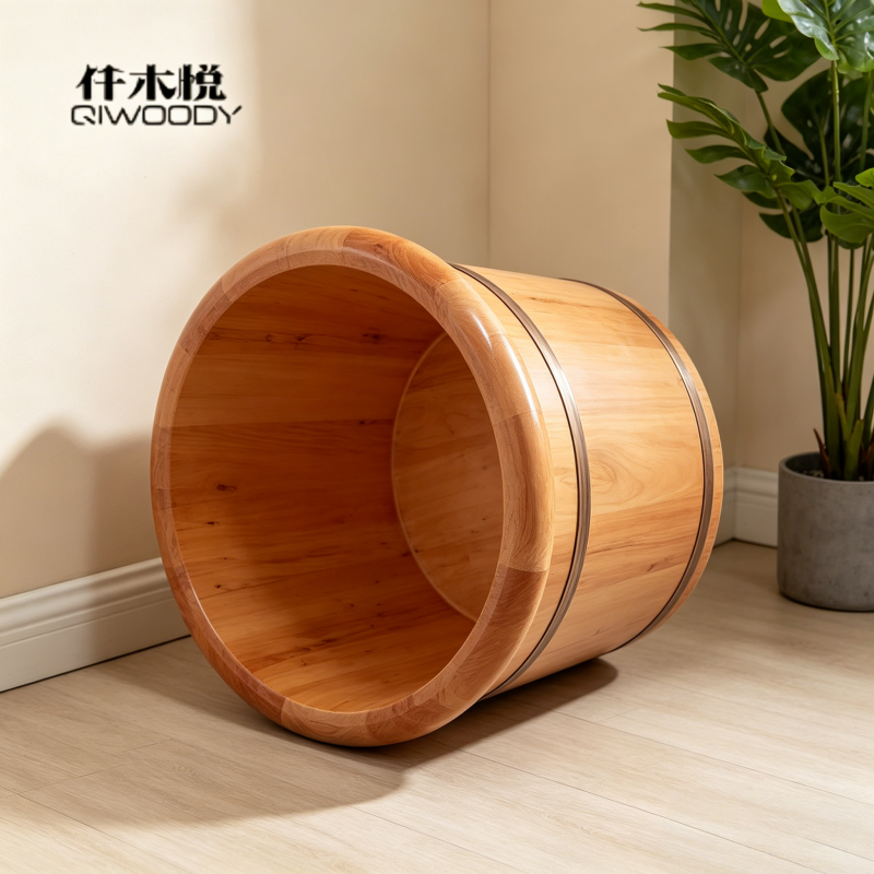 家用养生泡脚木桶洗脚桶加厚高深
