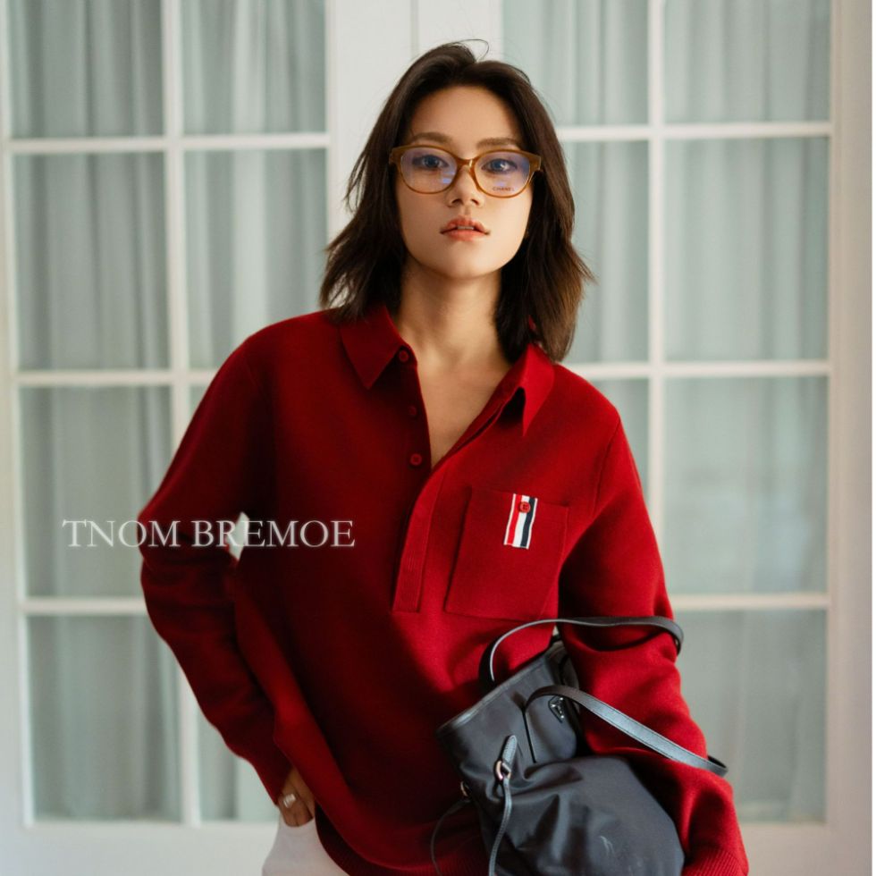 TB秋冬口袋三杠高品质毛衣针织衫