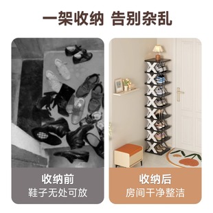 爆款 鞋 柜2025新款 架子家用门口多层小窄简易鞋 架入户门收纳宿舍鞋
