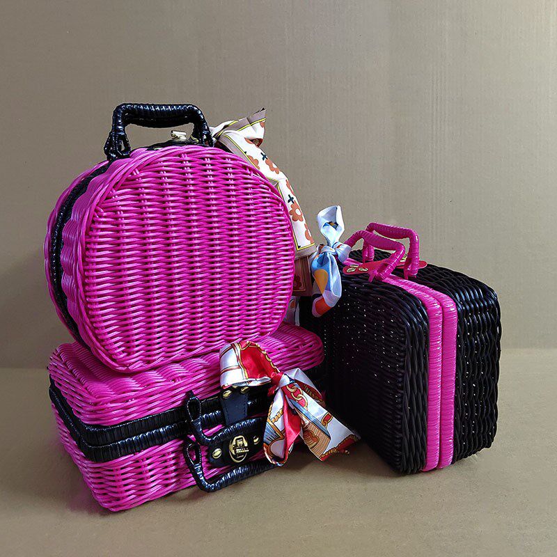 元旦新春礼品盒藤编中秋节包装礼物盒结婚伴手礼盒喜糖盒圣诞礼盒