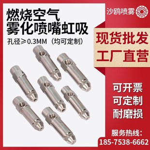 不锈钢燃烧喷嘴燃烧机配件虹吸喷油嘴燃油甲醇喷头空气雾化喷嘴