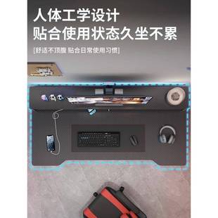 学FRE学生人 家用卧室习桌办公桌双碳纤台维简易电竞桌子电脑桌式