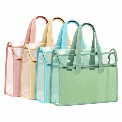 Z 86466 A4 Waterproof Canvas File Bag 透明防水帆布文件袋