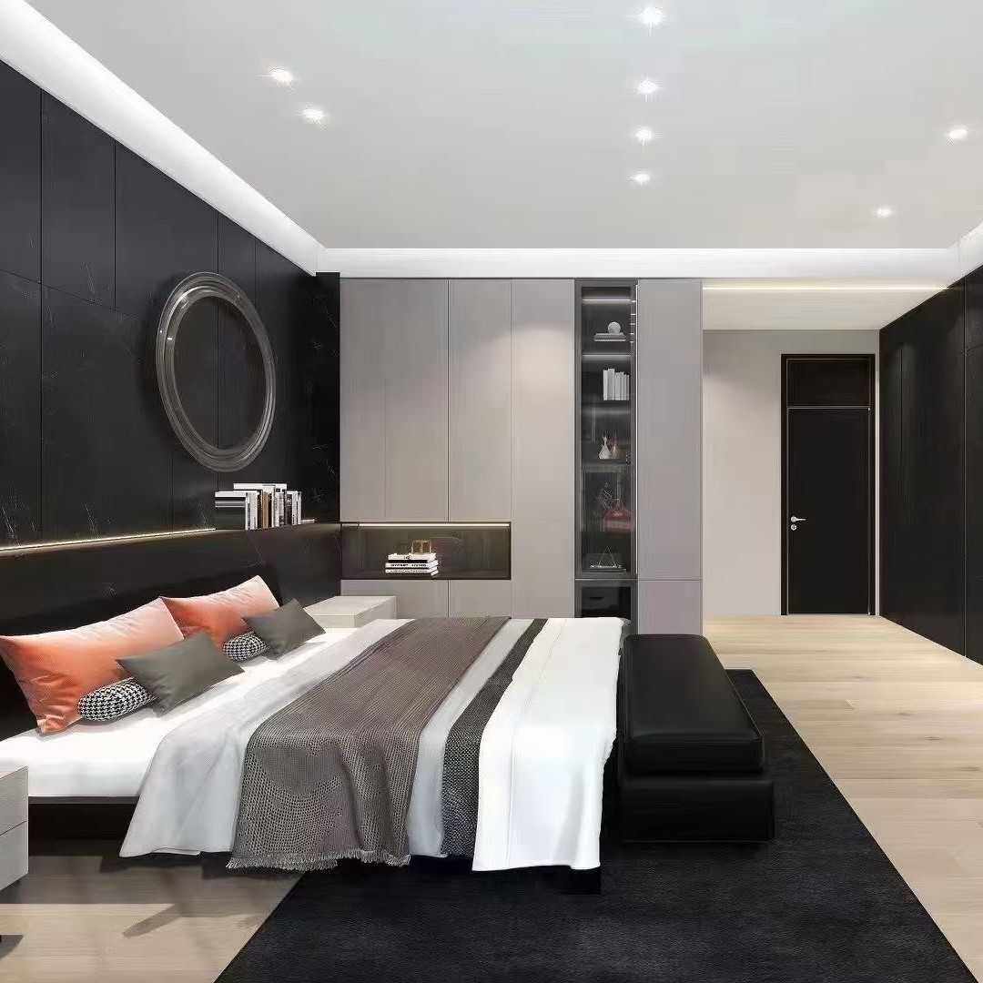 全屋定制克诺斯邦柜体现代简约烤漆门板衣柜衣帽间定做厂家板材