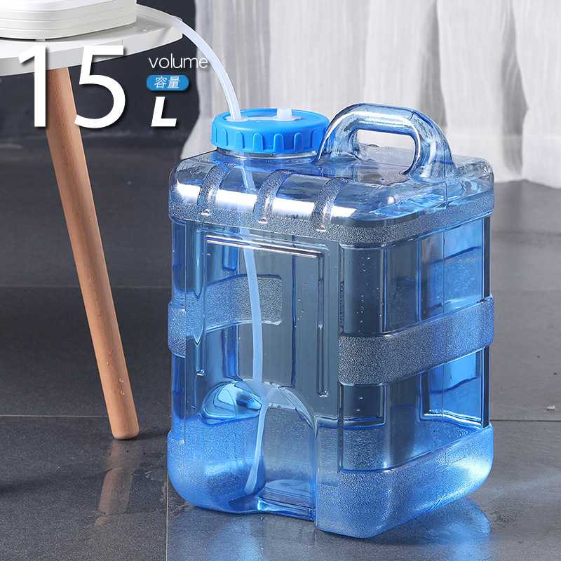 15L升PC竖方形纯净水桶 功夫茶具储水桶茶吧机泡茶装水桶饮用水桶