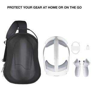 适用于quest2/Quest 3/PICO4 Ultra单肩背带出行收纳包便携包