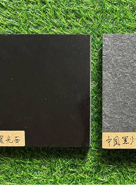 花岗岩中国黑雕刻火烧板压顶墓碑石板光面板材庭院背景黑色地铺板