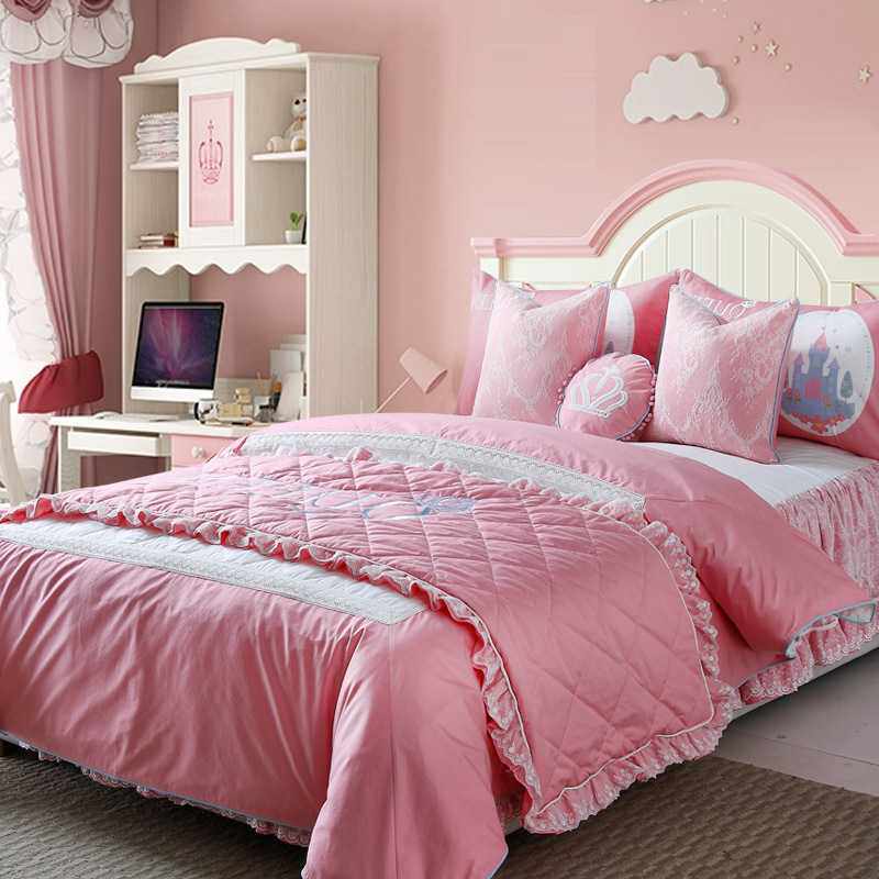 家居卖场青少年公主风床品多件套样板间儿童房床上用品套件