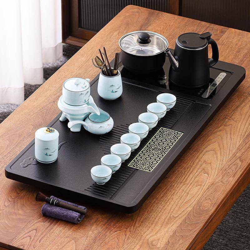 整套茶具家用自动一体茶台茶壶茶杯办公室泡茶专用2025款中式高档