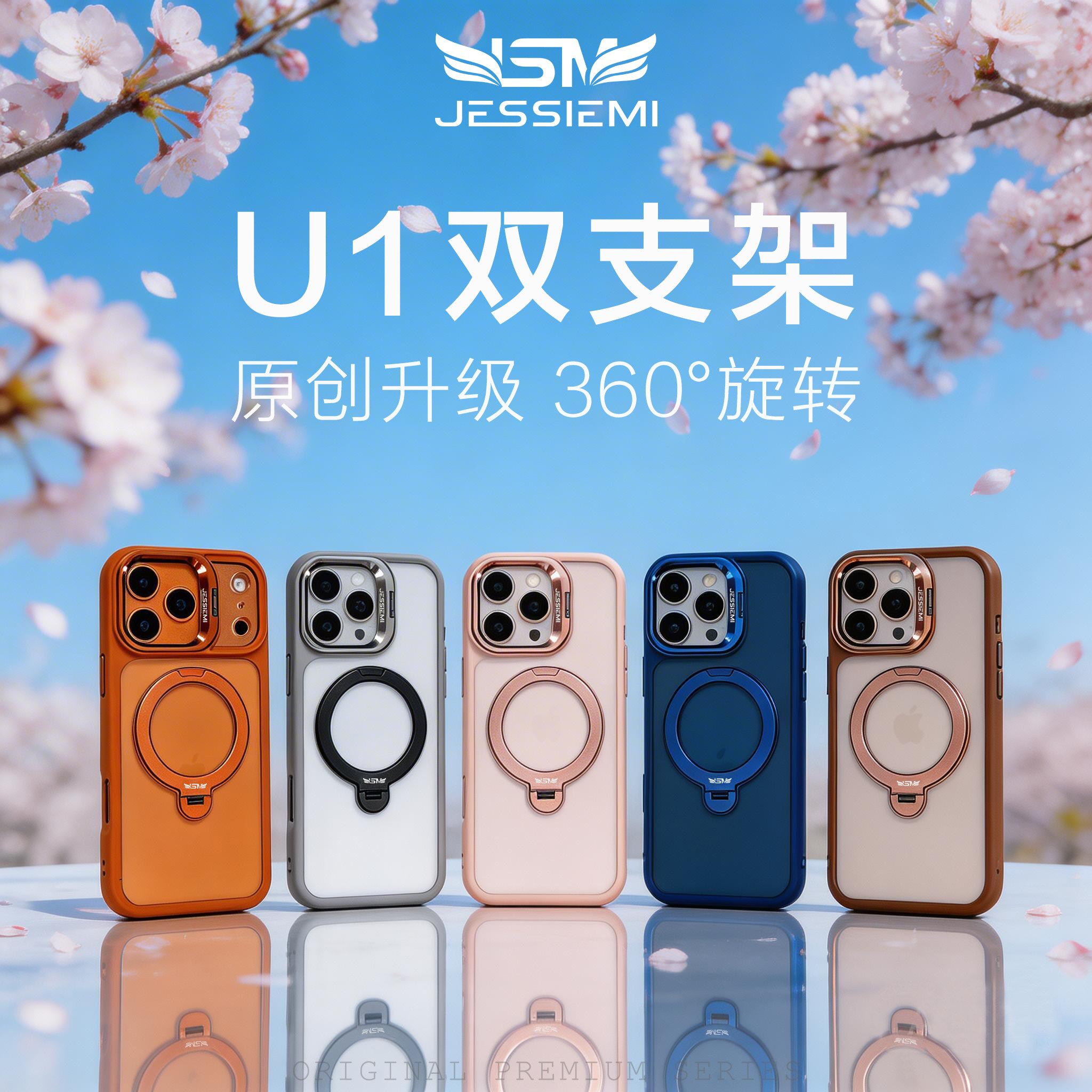 适用苹果17promax手机壳新款男女镜头翻盖充电磁吸支架iPhone16Pro保护套15多功能双支架14简约透明硅胶防摔