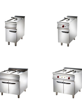 商用酒店西餐厨房组合炸炉 Restaurant Deep Fryer with Cabinet