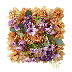 货源春季婚礼装饰仿真花墙莫奈花园造景布置3d人造花墙假花排