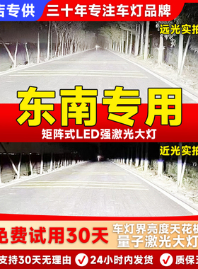 适用于东南DX3/DX7/DX8富利卡希旺菱利菱动专用改装LED大灯车灯泡