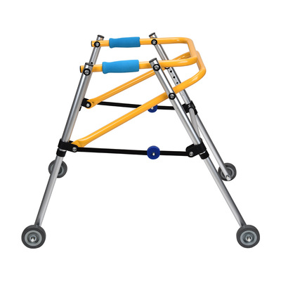 小孩助步器下肢训练站立架带轮助行器儿童助行器康复训练学步车