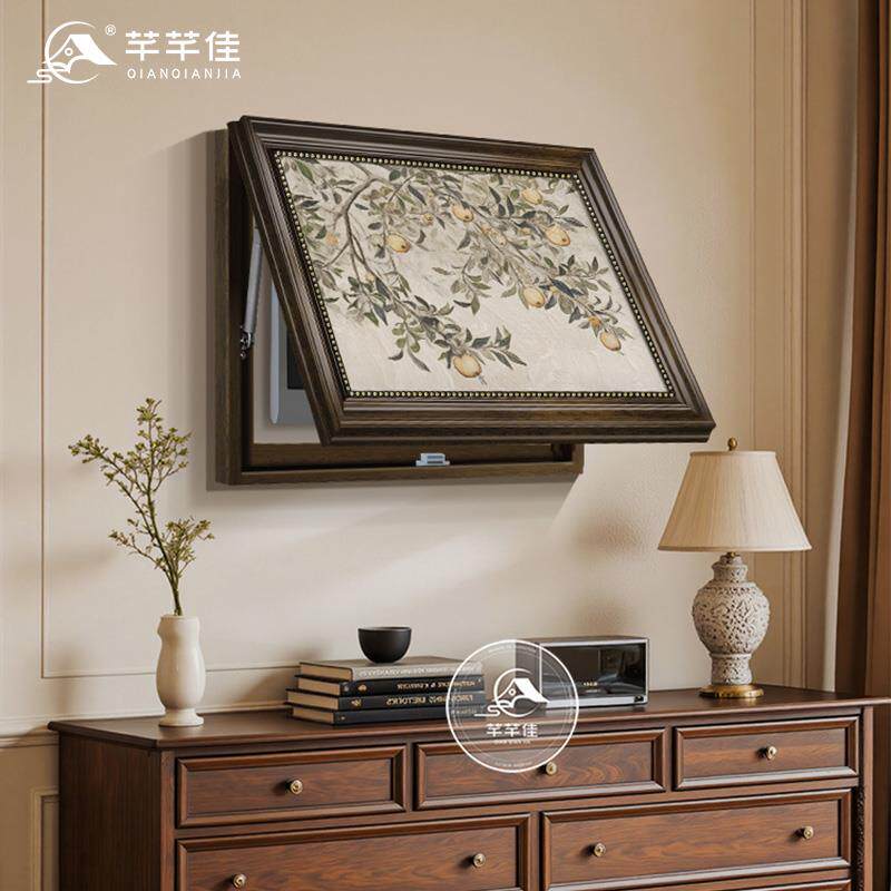 多子多福石榴家用电表箱装饰画画中古风配电箱电闸盒免打孔遮挡挂