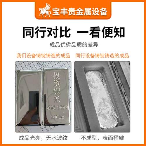 BF-QJD4一四金银成型源头家投资金条银出板料专用全锭自动真空铸